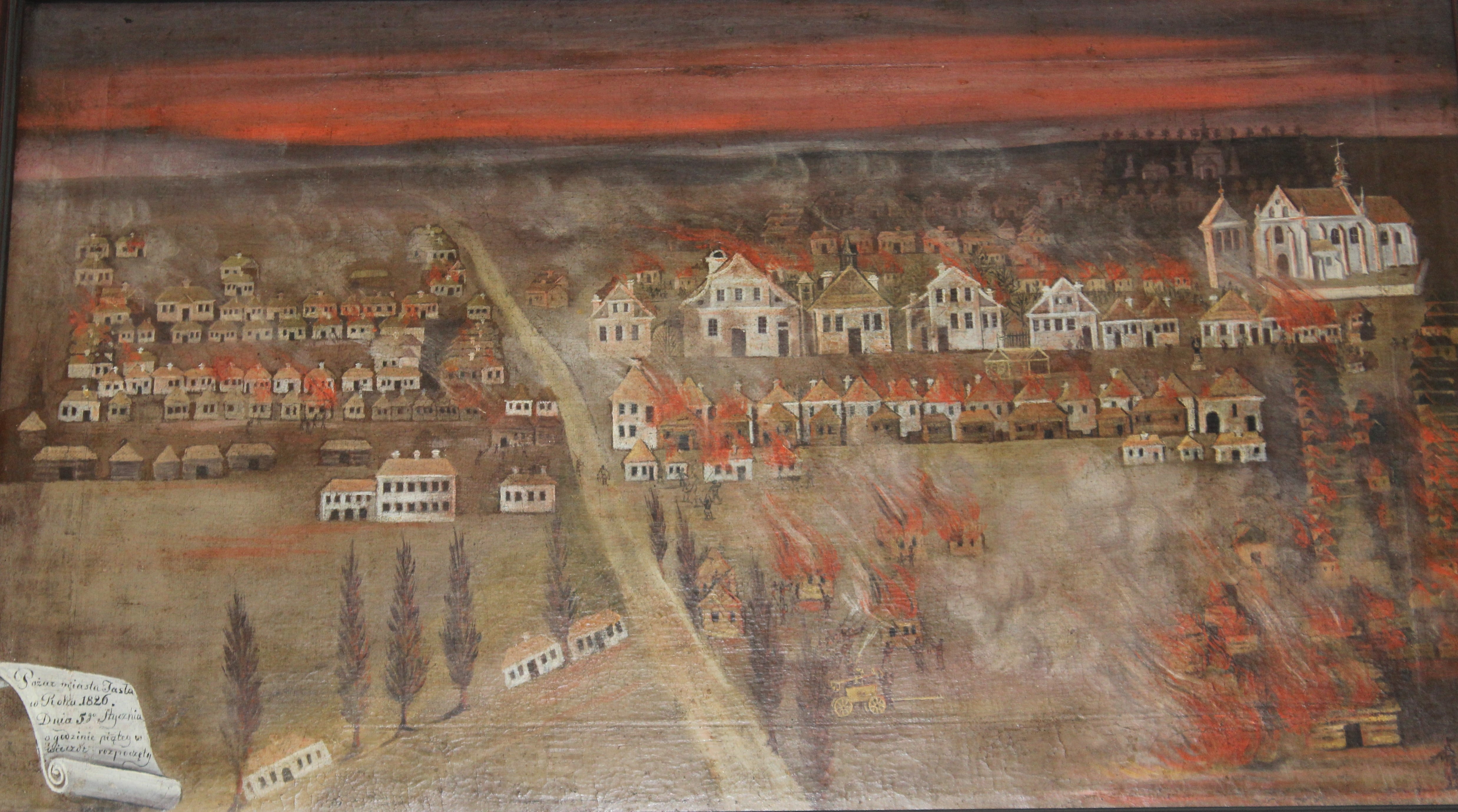 01 - Jan Seweryn, Pożar Jasła w 1826 r