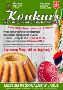 Plakat - konkurs wielkanocny Muzeum Regionalne w Jaśle