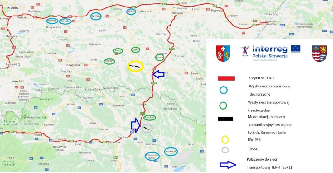 Dofinansowanie projektu drogowego w ramach INTERREG V-A Polska -Słowacja