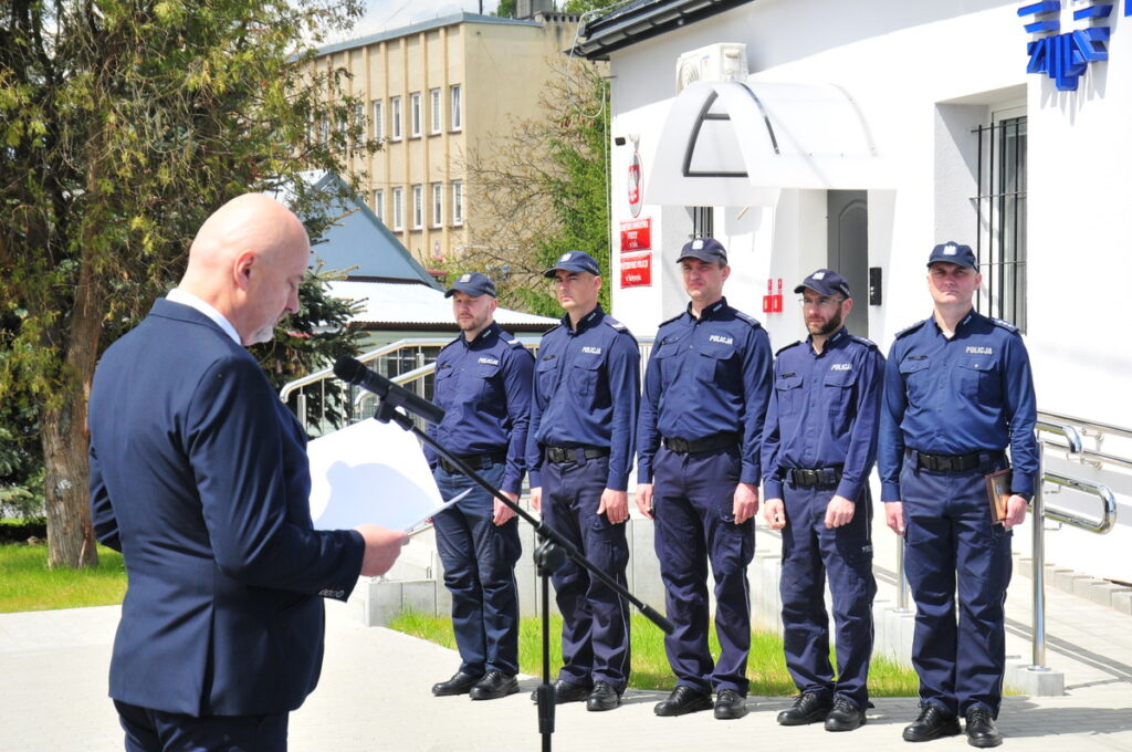 Uroczyste otwarcie zmodernizowanej siedziby posterunku Policji w Skołyszynie