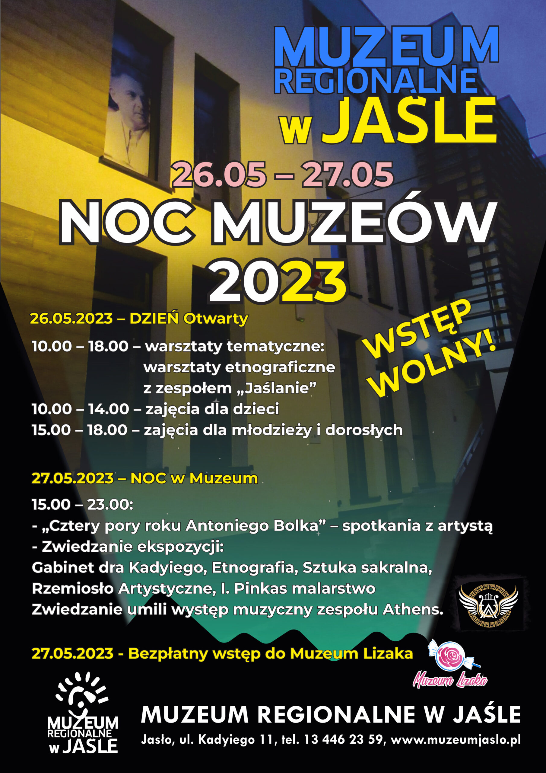 Noc Muzeów Jasło 2023 - plakat