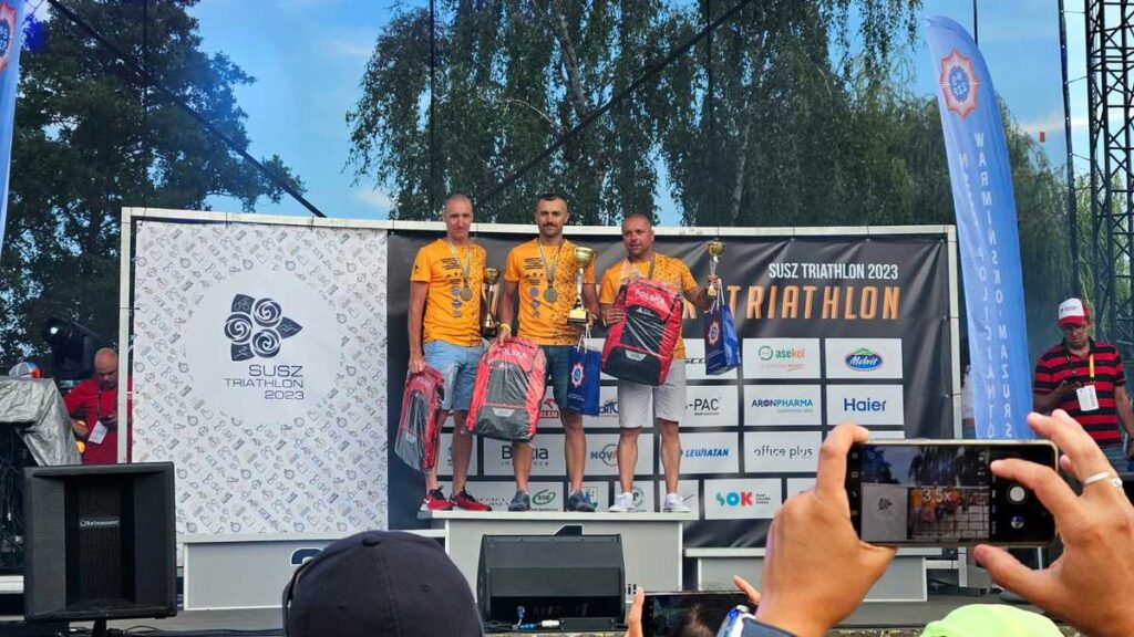 Policjant z Jasła zajął I miejsce podczas IV Mistrzostwa Polski Policjantów w Triathlonie
