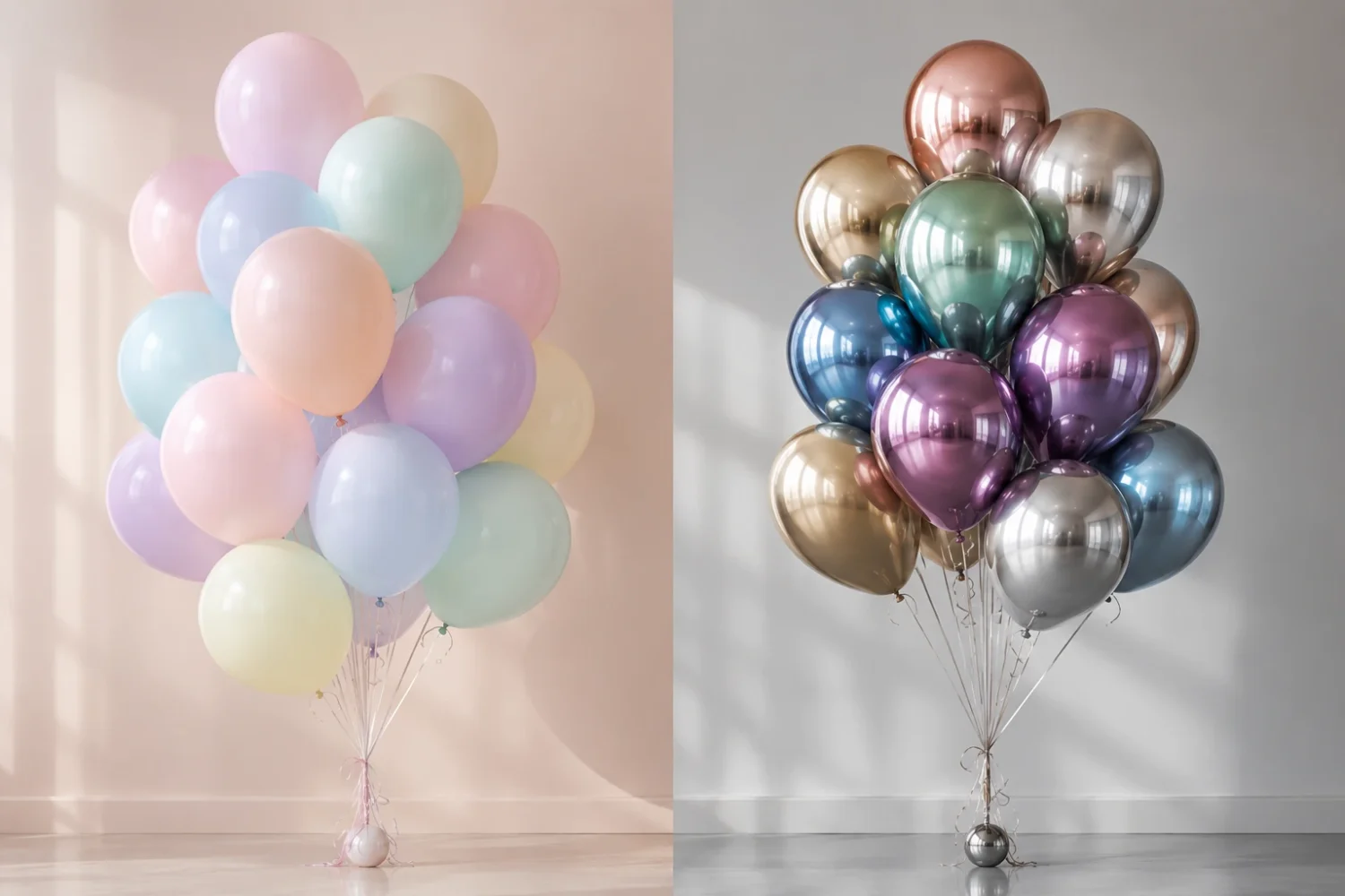Pastelowe czy chromowane balony – co wybrać
